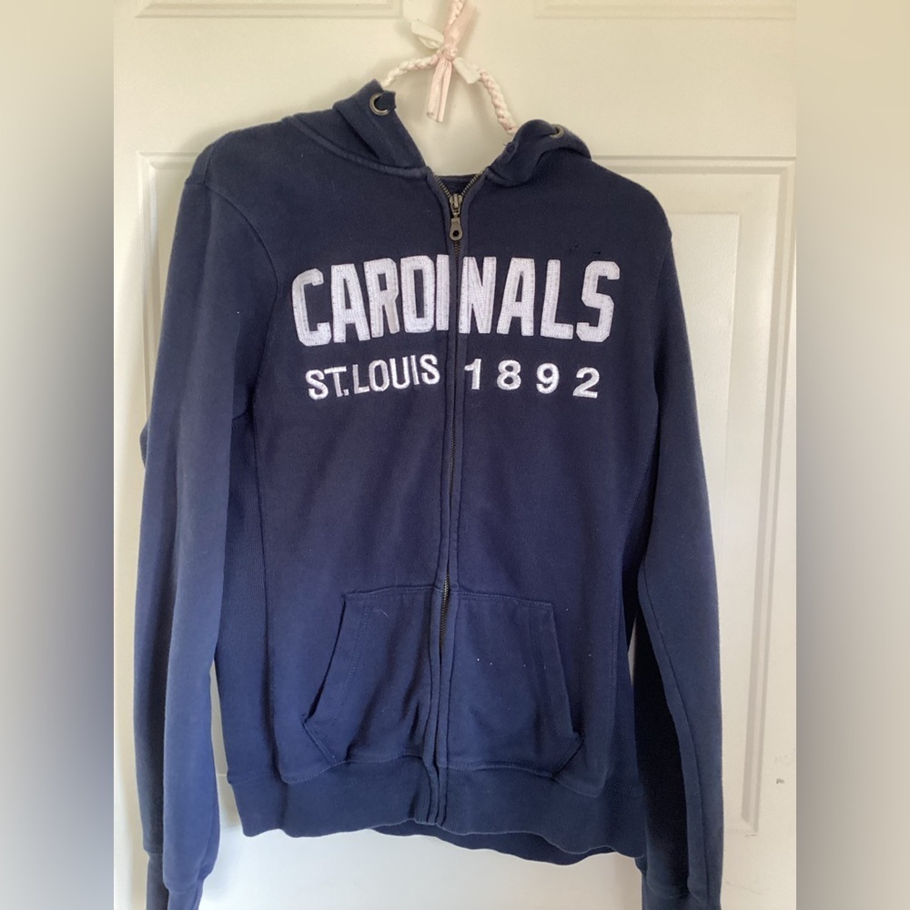 ST. Lewis Cardinals full zip hoodie sweatshirt-SZ M
CR076